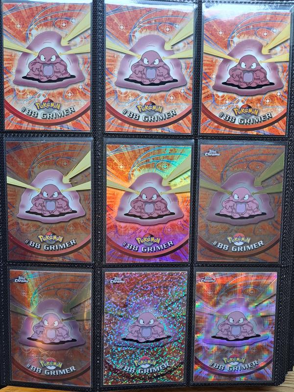 Every different variant of Grimer Topps cards