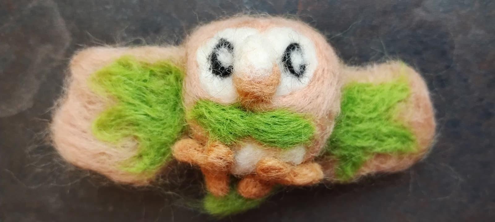 Rowlet felt plush