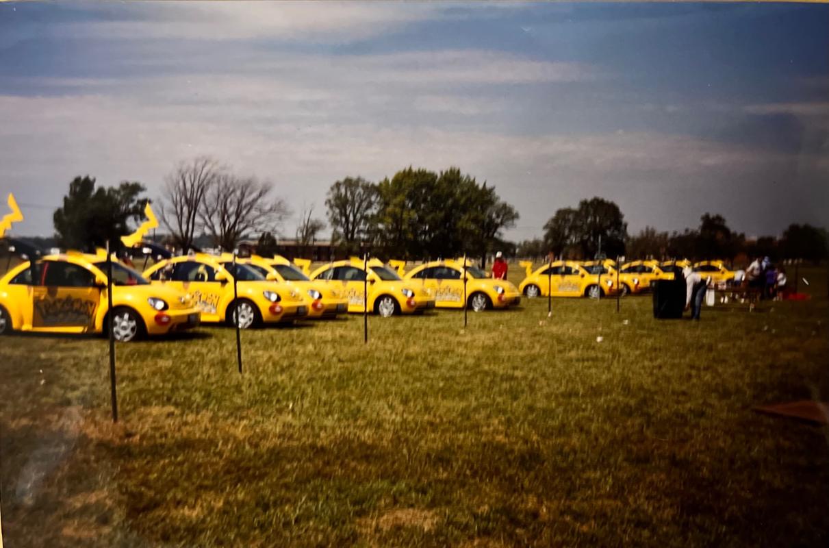 Ten Pikabug cars (known as PokéPatrol) made their debut at the event in Topeka and were used by Nintendo to promote the franchise for several years (Photo credit: Alyssa Buecker)