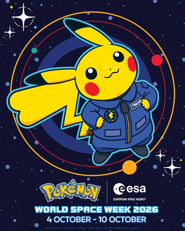 Pokémon and The European Space Agency (ESA) are teaming up to celebrate World Space Week from 4–10th October, 2026