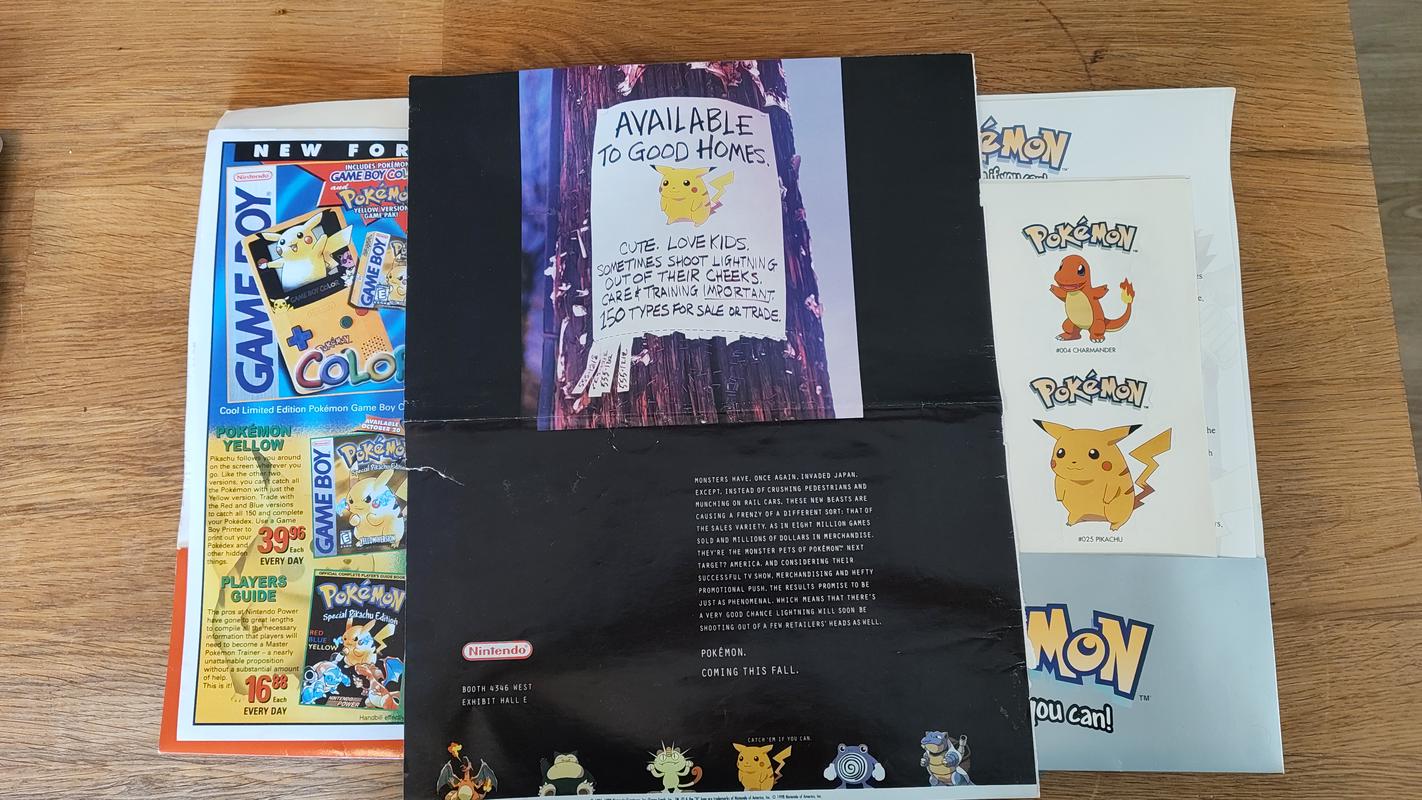 A Pokémon advertisement from Cas’s E3 press kit